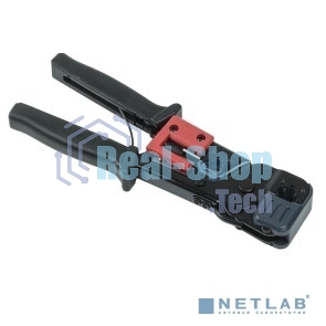 Инструмент обжим RJ-45/12/11 без храп. мех. черный/красный ITK TM1-B10V