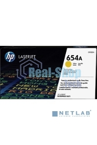 Тонер Картридж HP 654A CF332A желтый для HP CLJ Ent M651n/M651dn/M651xh/M680dn/M680f (15000 стр.)