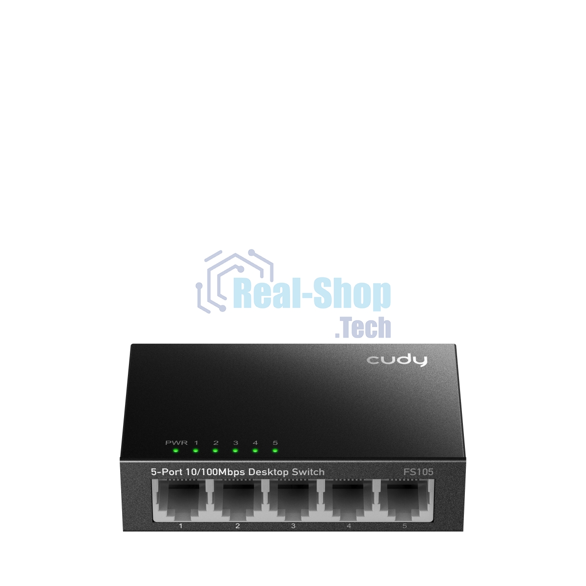 Коммутатор Cudy FS105 5-Port 10/100 Mbps Desktop Switch, 5 10/100M RJ45 Ports, Loop Detection, Metal Case, Power Saving, Plug & Play