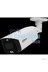 Уличная цилиндрическая IP-видеокамера TiOC Dahua DH-IPC-HFW3849T1P-AS-PV-0360B-S5 с ИИ и активным сдерживанием 8Мп, 1/2.7” CMOS, объектив 3.6мм, видеоаналитика, ИК 30м, LED 30м, IP67