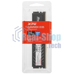 Оперативная память XPG Gaммix D35, DDR4, 32GB (1x32 GB), 3200 MHz, CL16, DIMM, радиатор, черный