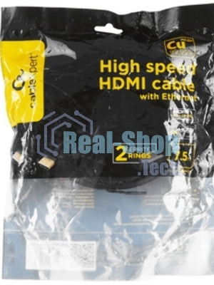 Кабель Cablexpert HDMI CC-HDMI4-7.5M, 19M/19M, v2.0, медь, позол.разъемы, экран, 7.5м, черный, пакет