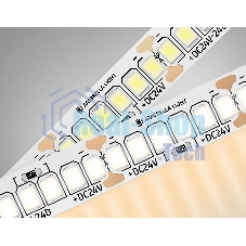 Светодиодная лента Ambrella light GS3401 2835 240Led/ 20W m/ 24V IP20 3000K/ 5000*10*1.2mm (2 конт.)