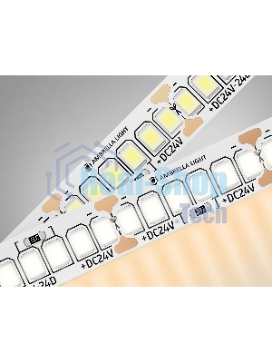 Светодиодная лента Ambrella light GS3401 2835 240Led/ 20W m/ 24V IP20 3000K/ 5000*10*1.2mm (2 конт.)