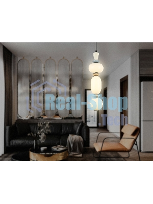 Светильник Ambrella light LH53142 BK/WH черный/белый 15W 3000K D140*1760