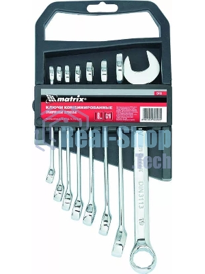 Набор комбинированных ключей Matrix (8-19 мм) 8 шт.