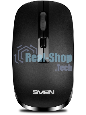 Мышь беспроводная SVEN RX-260W черный, 1600 dpi, радиоканал, USB, кнопки - 4