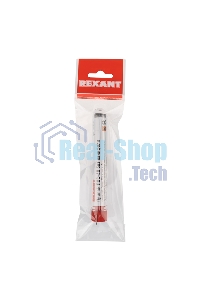 Припой без канифоли ПОС-40 Rexant, 10 г, Ø1.0 мм, (олово 40%, свинец 60%), колба