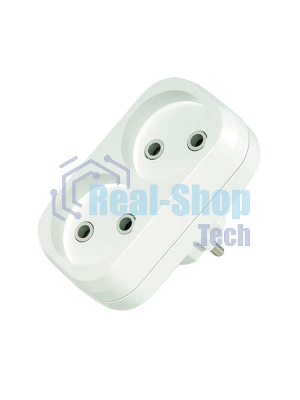 Разветвитель 2 гнезда без заземления 10А MAKEL 10030