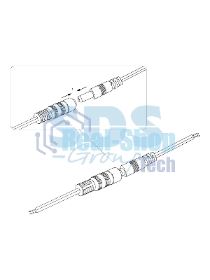 Разъем питания Rexant штекер 2.5х5.5x10 мм с проводом 20 см