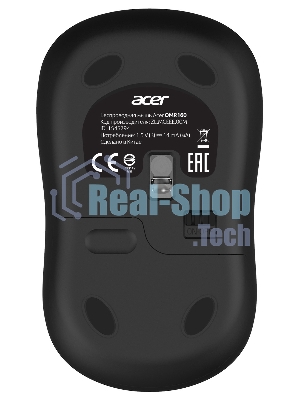 Мышь беспроводная Acer OMR160 черный, 1200 dpi, радиоканал, USB, кнопки - 3