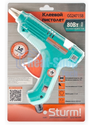 Клеевой пистолет Sturm! GG2471SB 33Вт 12гр/мин стерж.:11х100мм
