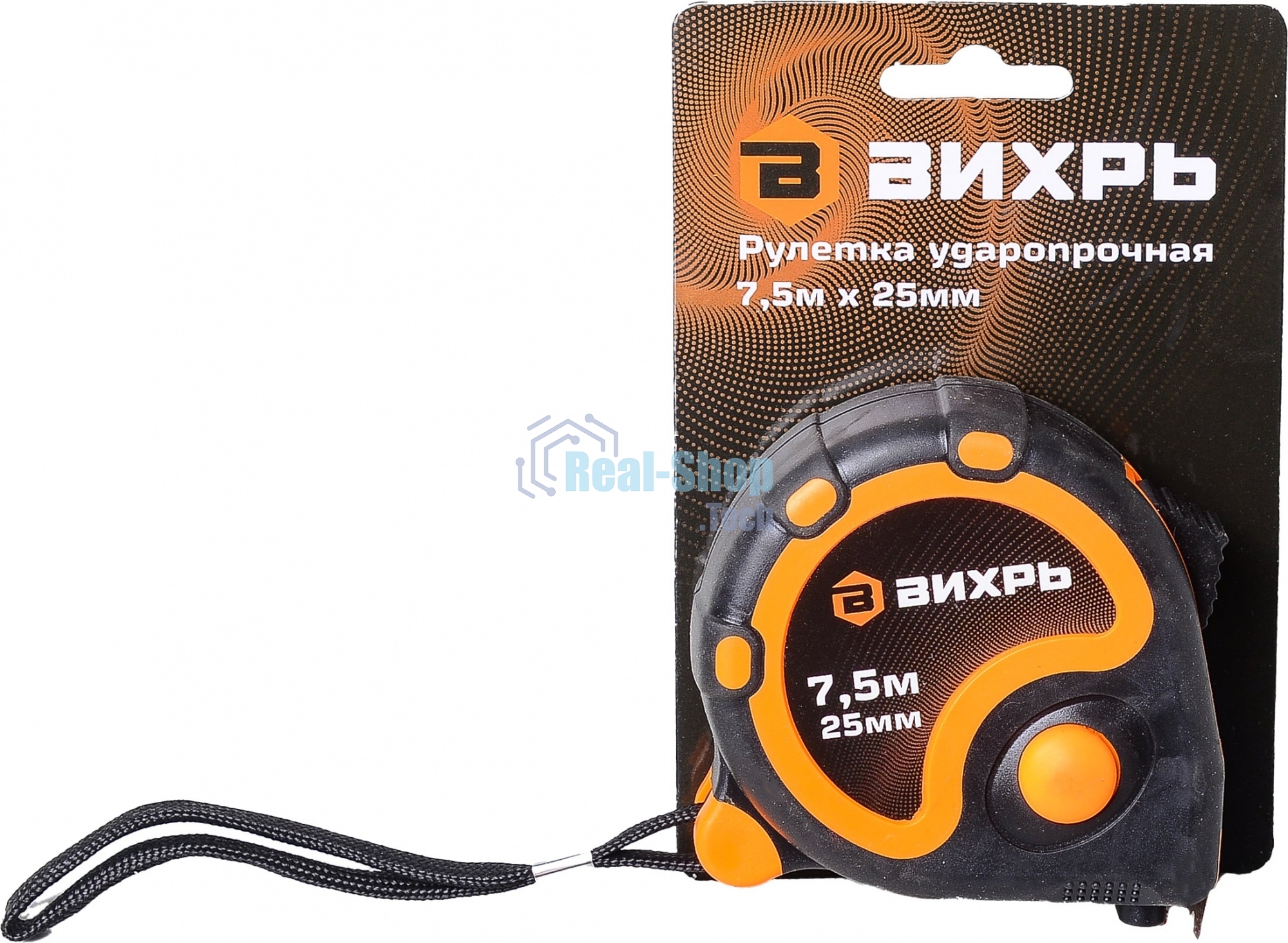 Рулетка 7,5мх25мм 73/11/1/4 ВИХРЬ