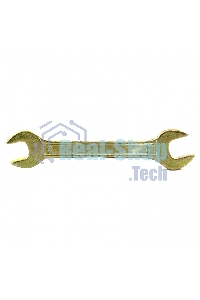 Ключ рожковый Сибртех, 13 х 14 мм, желтый цинк 14306