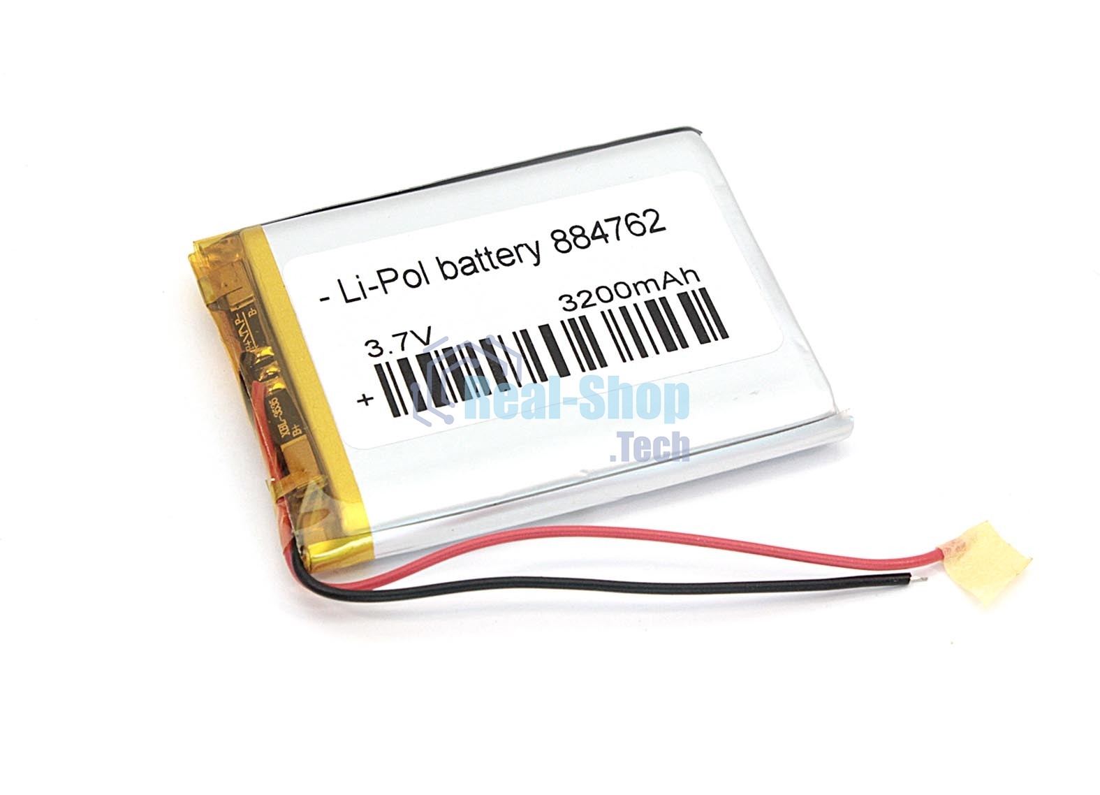 Аккумулятор Li-Pol (батарея) 8.8x47x62мм 2pin 3.7V/3200mAh
