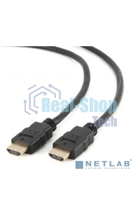 Кабель Cablexpert HDMI CC-HDMI4-30M, 19M/19M, v1.4, медь, позол.разъемы, экран, усилитель сигнала, 30м, черный, пакет