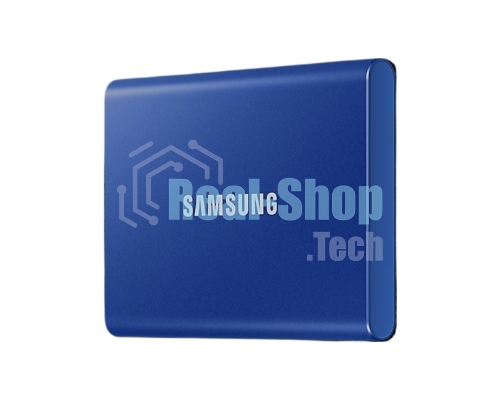 Внешний SSD Samsung T7, 2TB, USB 3.2 Gen 2 Type-C, R/W 1050/1000, синий