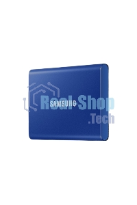 Внешний SSD Samsung T7, 2TB, USB 3.2 Gen 2 Type-C, R/W 1050/1000, синий