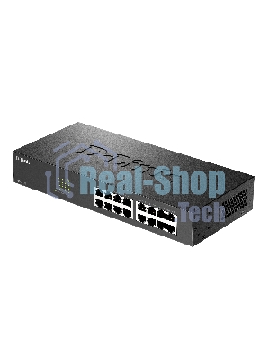 Коммутатор D-Link DES-1016D/I1A, 16×100 Мбит/с, неуправляемый