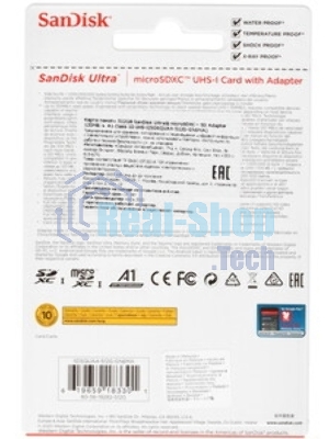 Флеш карта microSD 512Gb SanDisk microSDXC Class 10 Ultra UHS-I A1 140Mb/s