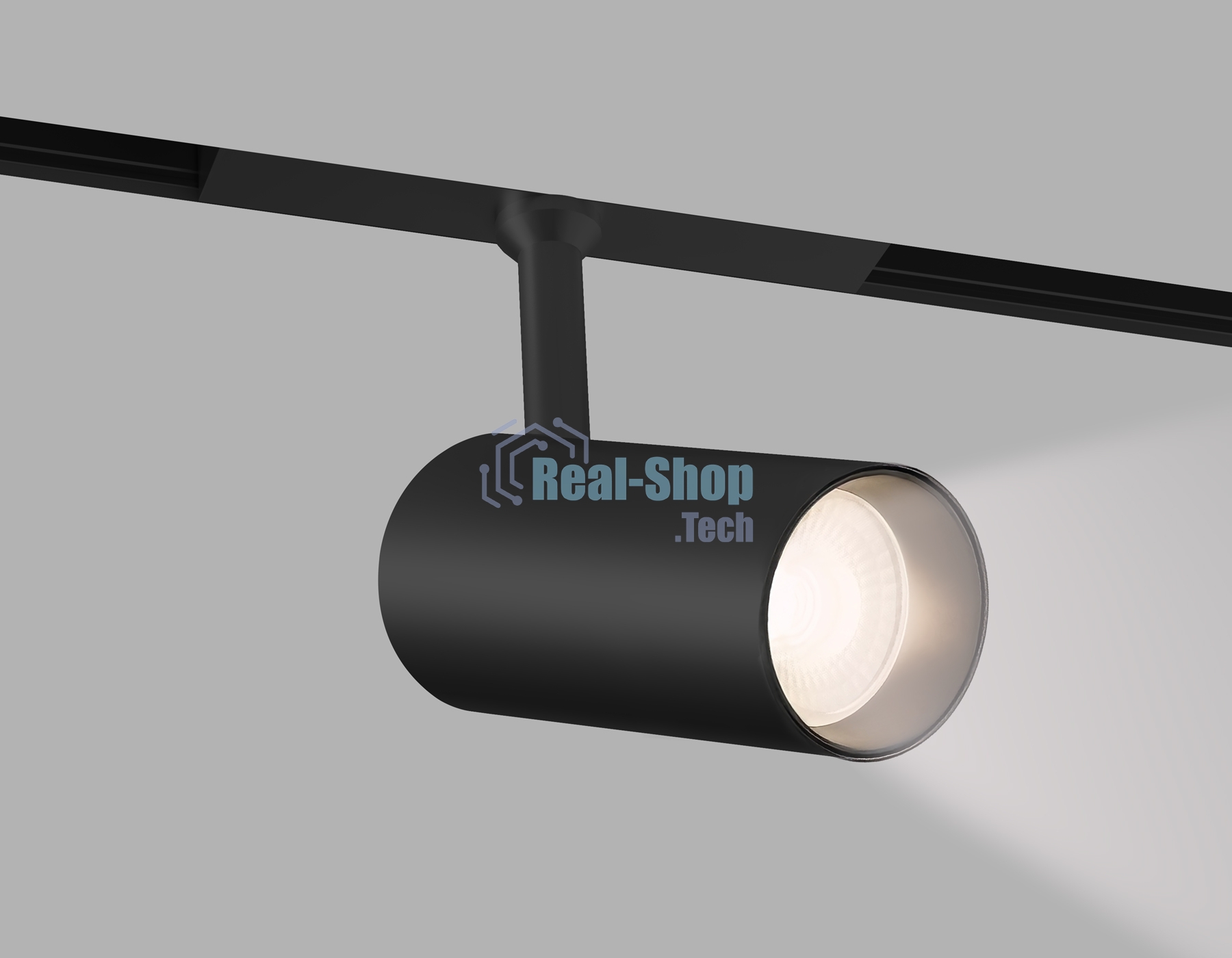 Трековый акцентный светильник Ambrella light GL4415 BK черный  IP20 10W 3CCT 3000-6000K SMART 48V 24° D45*100