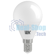 Лампа светодиодная LED 9Вт 230В 3000К E14 шар LLE-G45-9-230-30-E14 IEK