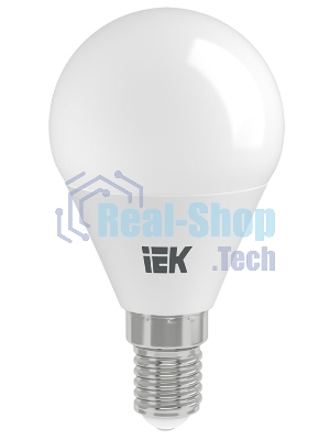 Лампа светодиодная LED 9Вт 230В 3000К E14 шар LLE-G45-9-230-30-E14 IEK
