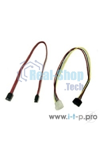 Кабель Gembird/CablexpertКабель SATA интерфейсный (48 см) 7pin/7pin и питания (15 см) 4pin/15pin(CC-SATA)