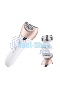 Прибор для ухода за кожей Galaxy Line GL 4960, белый, 2 скорости, 45 минут непрерывной работы, защита от водяных брызг и струй воды с любого направления, 4 основных и 2 дополнительные насадки, индикаторы работы и зарядки