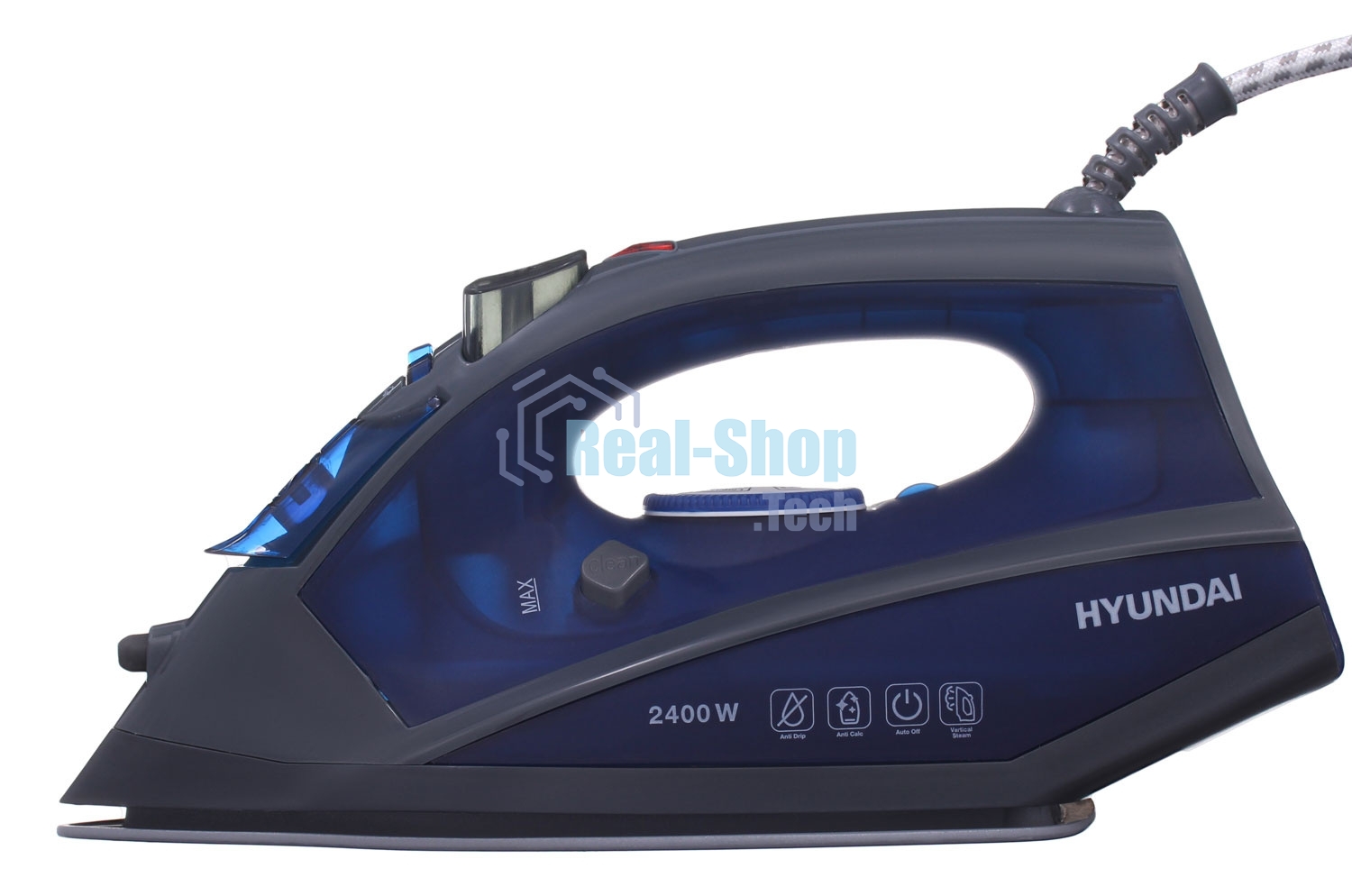 Утюг Hyundai H-SI01789 2400Вт серый/темно-синий