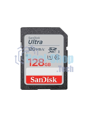 Флеш карта SD 128Gb SanDisk SDXC Class 10 UHS-I Ultra 120MB/s