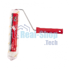 Валик в сборе Matrix полиакрил желтая полоса, 250 мм, ворс 12 мм, D 36 мм, D ручки 6 мм