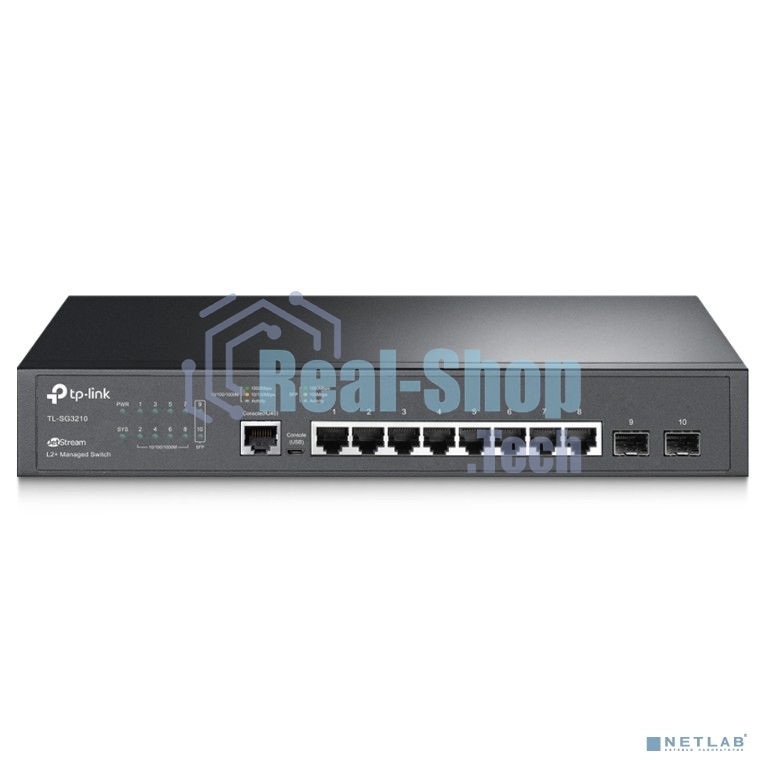 Коммутатор TP-Link SMB TL-SG3210 JetStream 8-Port Gigabit L2 Lite Managed Switch with 2 SFP Slots