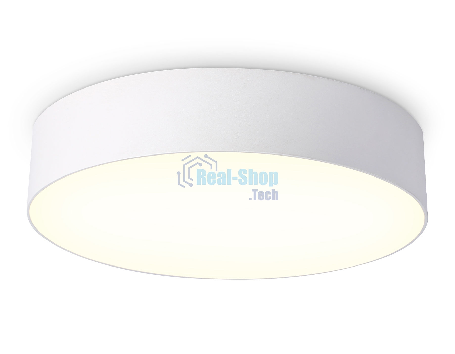 Потолочный светодиодный светильник Ambrella light FV5523 WH белый LED 35W 3000K D300*58 (Без ПДУ)
