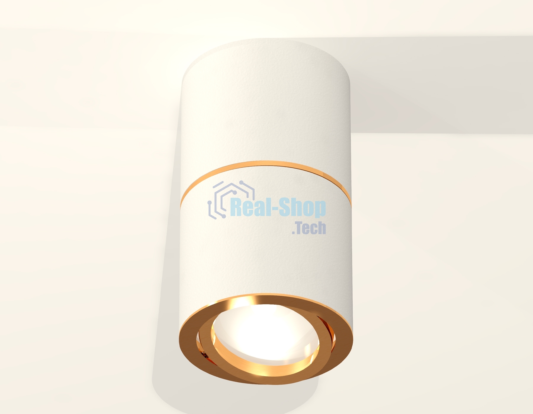 Светильник Ambrella Light XS7401200 SWH/PYG белый песок/золото желтое полированное MR16 GU5.3 (C7401, A2072, C7401, N7004)