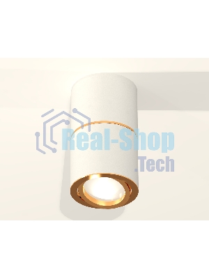 Светильник Ambrella Light XS7401200 SWH/PYG белый песок/золото желтое полированное MR16 GU5.3 (C7401, A2072, C7401, N7004)