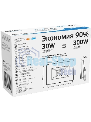 Прожектор светодиодный Gauss LED 30W IP65 6500К черный 1/10