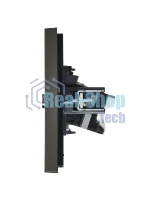 Розетка двойная TV+RJ45 кат.5E IEK FORTE&PIANO FP336 серый