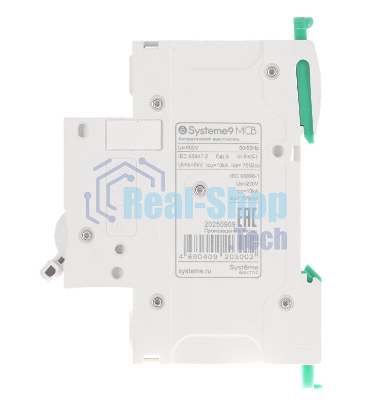 Выключатель автоматический 1П 10А характеристика C 10кA 230В Systeme Electric Systeme9 (кратно 1)