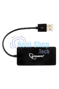 USB-концентратор USB 2.0 Gembird UHB-U2P4-03, 4 порта, блистер
