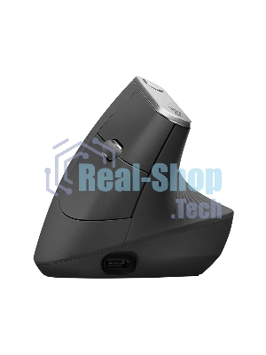 Мышь беспроводная/проводная Logitech MX Vertical графитовый, 4000 dpi, радиоканал, Bluetooth, USB, кнопки - 6