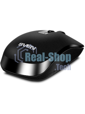 Мышь беспроводная SVEN RX-260W черный, 1600 dpi, радиоканал, USB, кнопки - 4