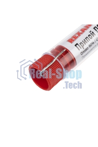 Припой без канифоли ПОС-30 Rexant, 10 г, Ø1.0 мм, (олово 30%, свинец 70%), колба