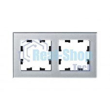 Рамка 2-м AtlasDesign Nature стекло, алюм. SchE ATN320302 Рамка 2-м AtlasDesign Nature стекло, алюм. SchE ATN320302