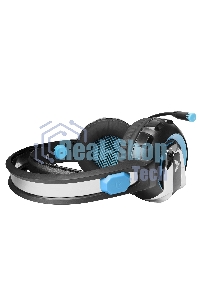 Гарнитура проводная игровая Crown CMGH-3001 черный/синий