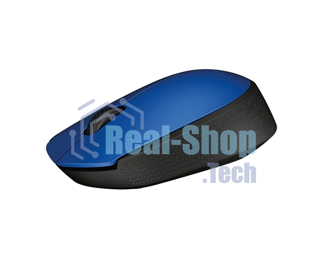 Мышь беспроводная Logitech M171 синий, 1000 dpi, радиоканал, USB, кнопки - 3