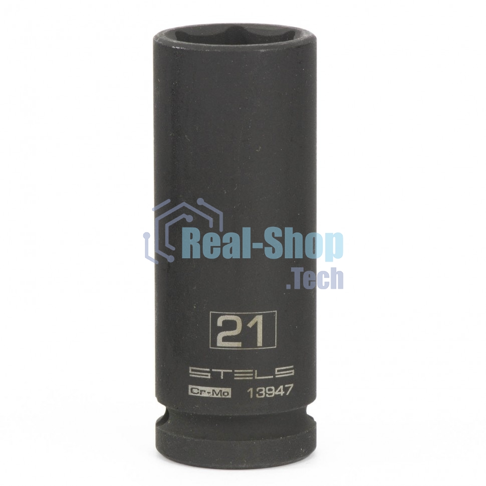 Головка ударная удлиненная шестигранная, 21 мм, 1/2