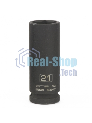 Головка ударная удлиненная шестигранная Stels 21 мм, 1/2
