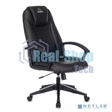 Кресло игровое Zombie 8 черный, искусственная кожа, крестовина пластик