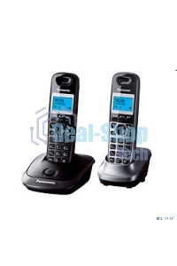 Телефон беспроводной (DECT) Panasonic KX-TG2512RU2 Доп трубка в комплекте, АОН, Caller ID, спикерфон, полифония
